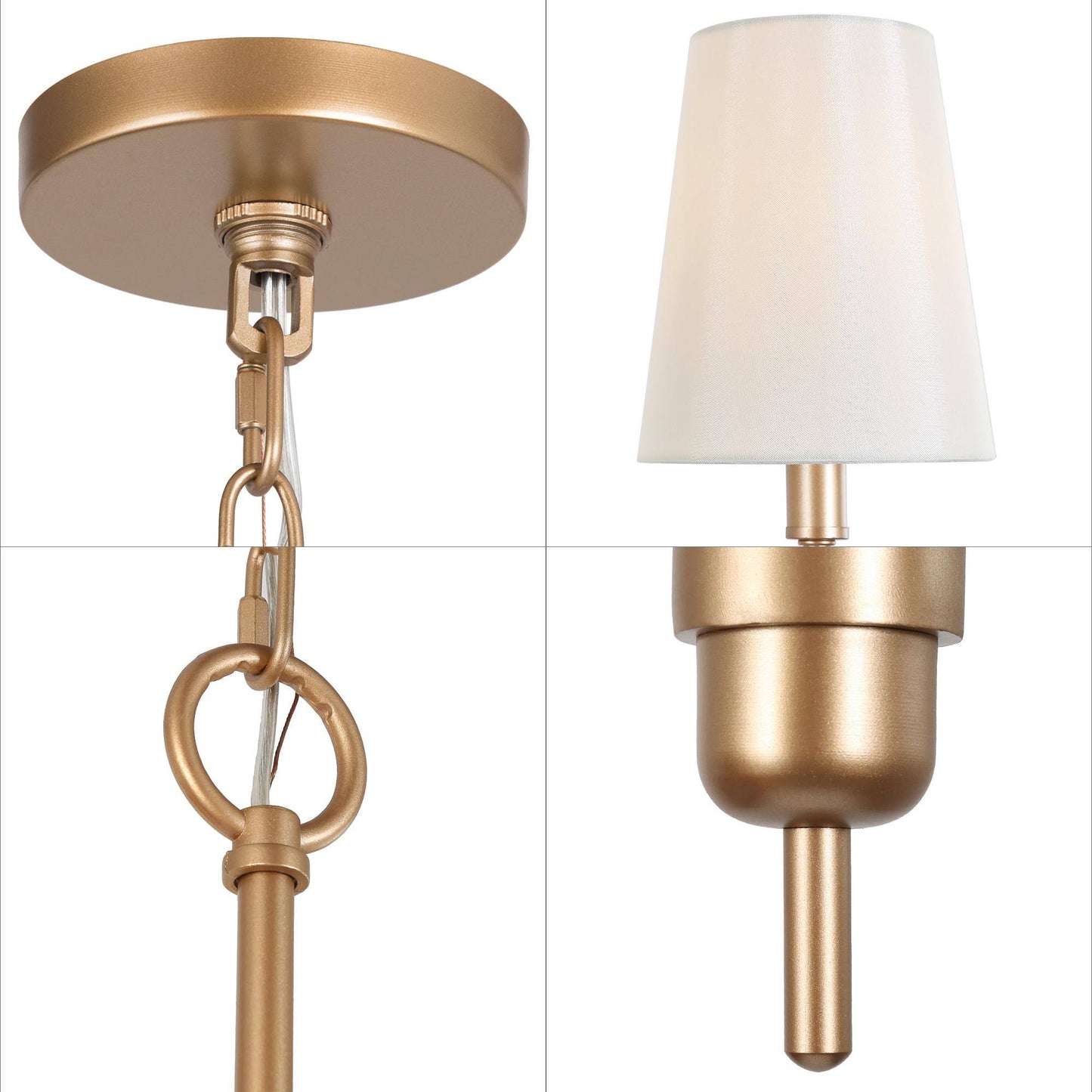 Dendrophylax 5-Light Medium Gold Chandelier