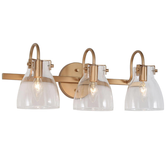 Scrophularia 3-Light Gold Vanity Light