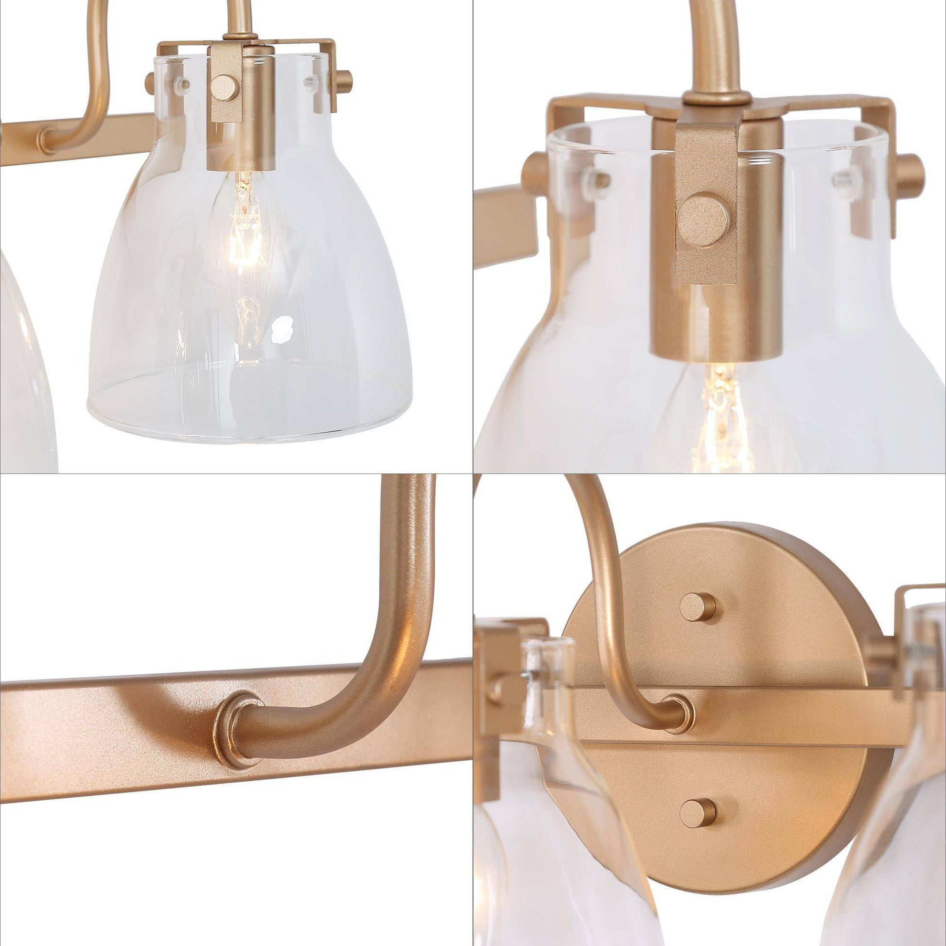 Scrophularia 3-Light Gold Vanity Light