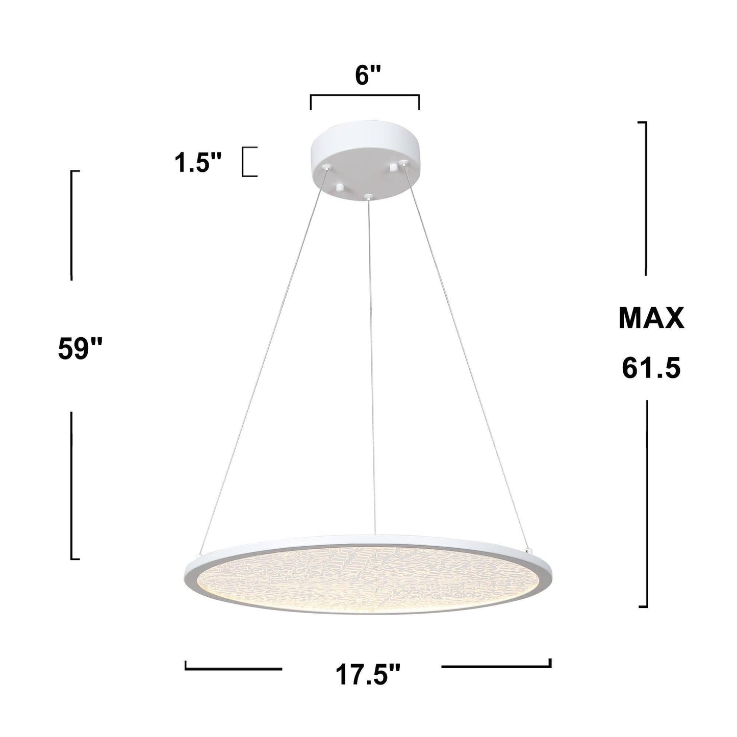 Pramonicus 1-Light Medium White LED Modern Pendant Light Fixtures