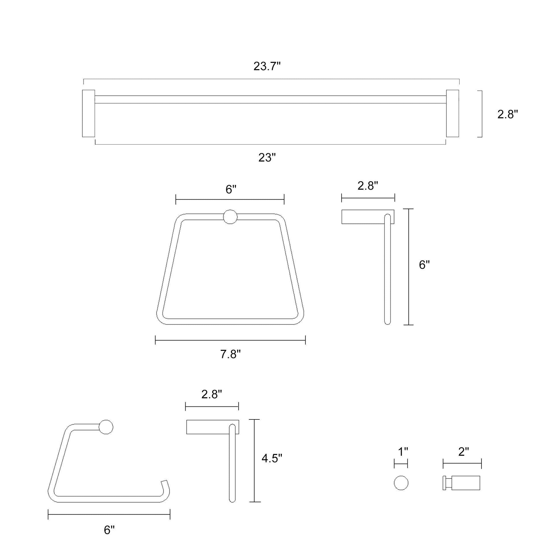 Lafontaine 3-Light Black and Brass Vanity Light