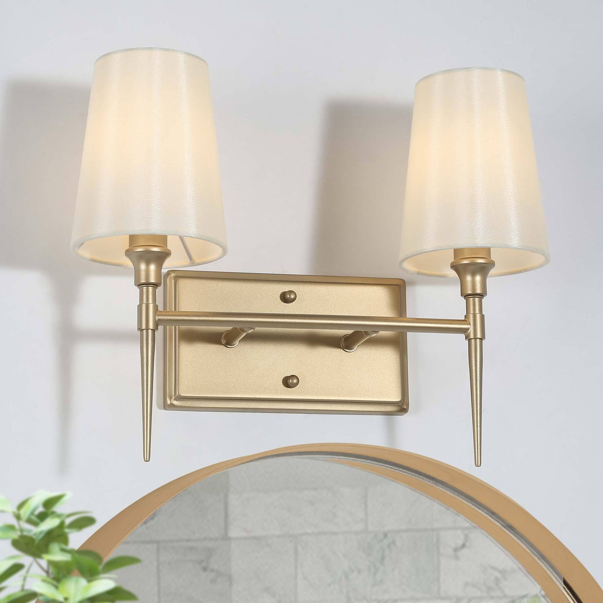 Sanantonio 2-Light Gold Vanity Light