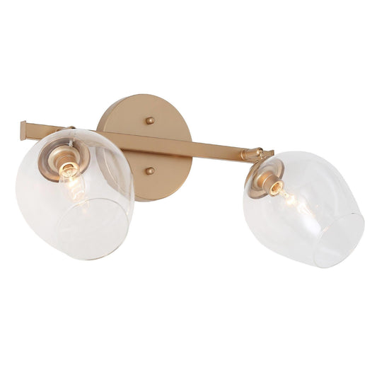 Isidore 2-Light Gold Vanity Light