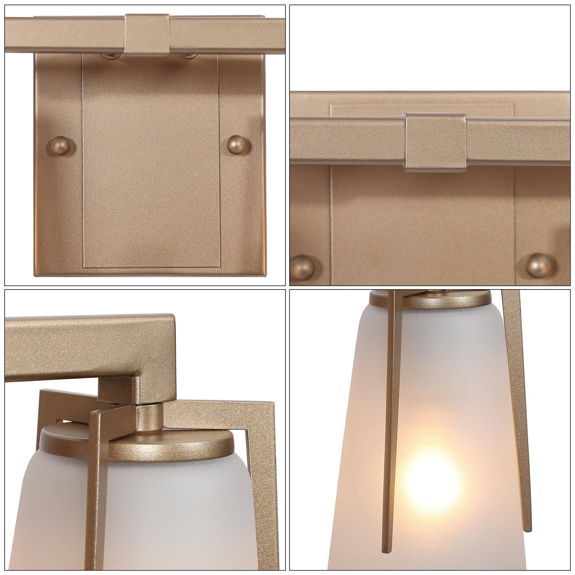 Xylinthia 2-Light Gold Vanity Light