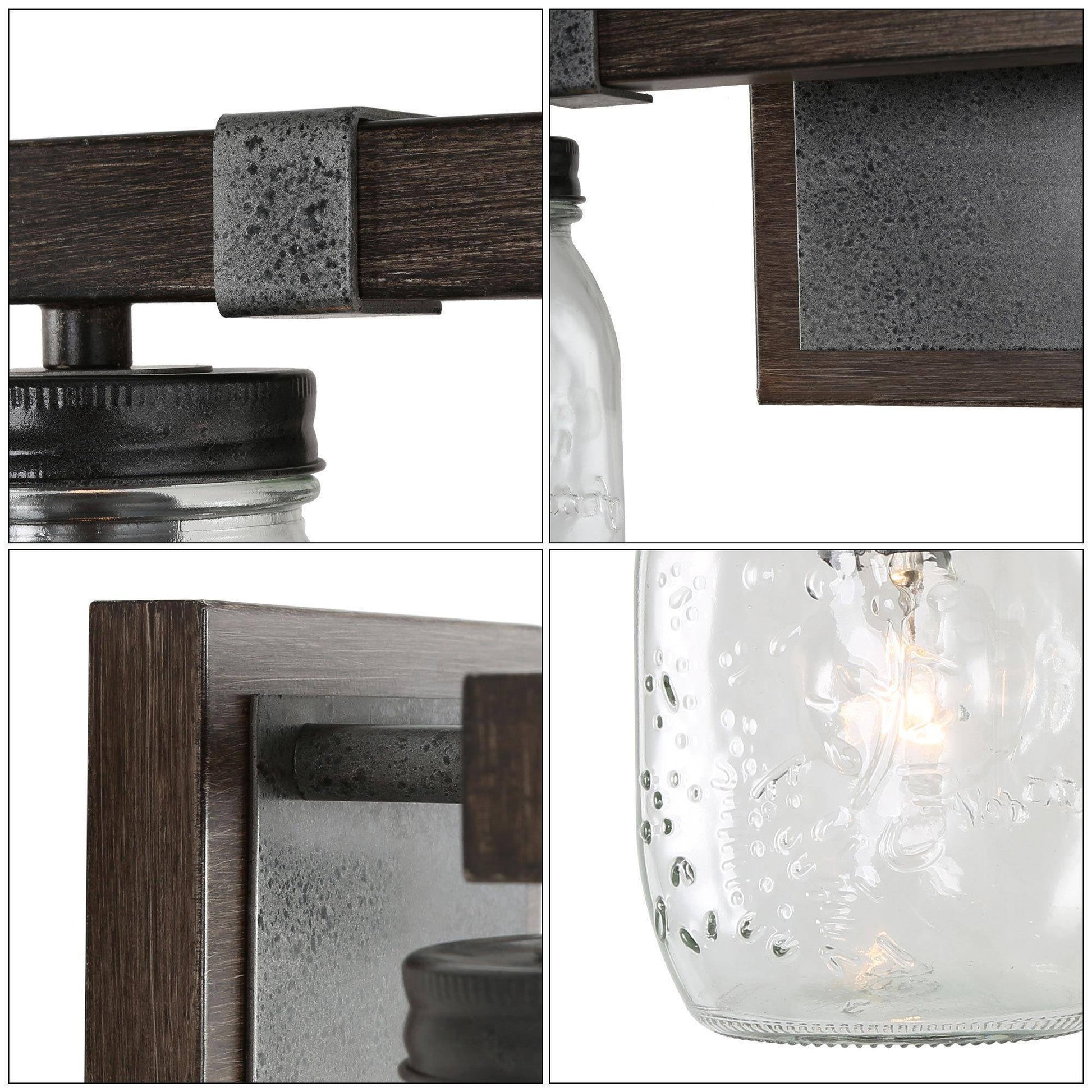 Amthyis 2-Light Rust Vanity Light