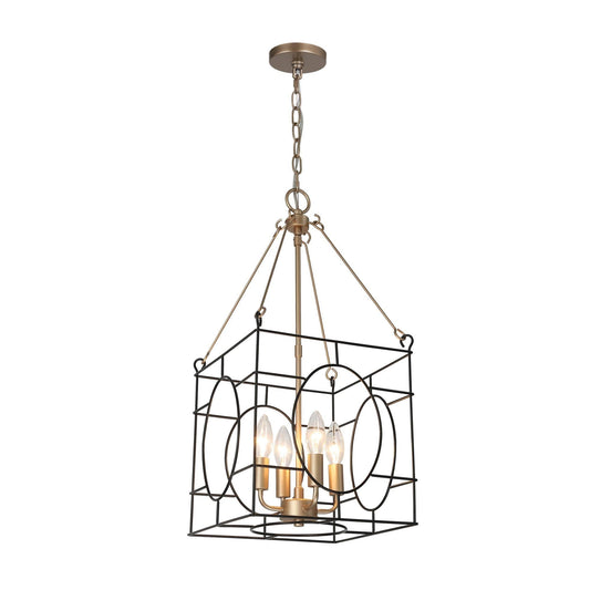 Dendrophylax 4-Light Mini Black Chandelier