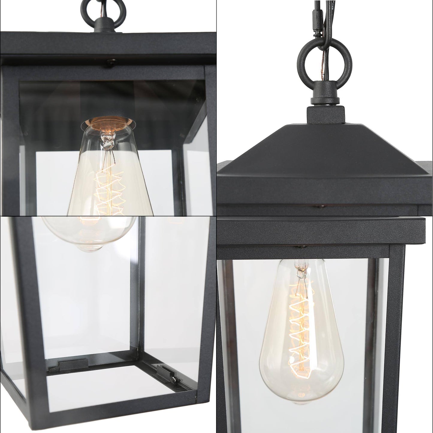 Nejuldee 1-Light Mini Black Outdoor Pendant Light