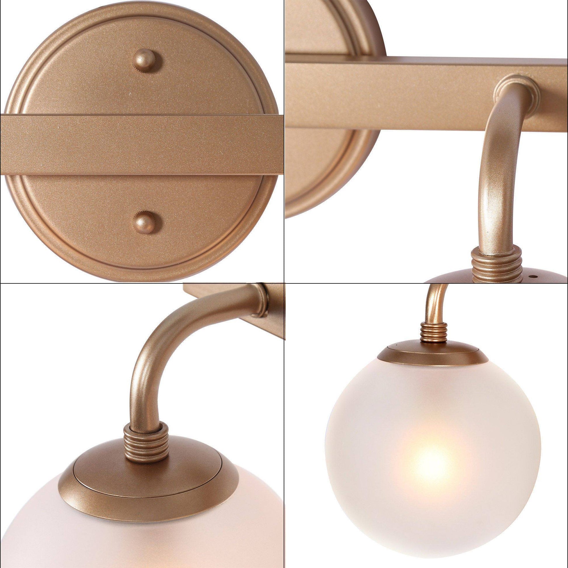 Lanziin 2-Light Gold Vanity Light