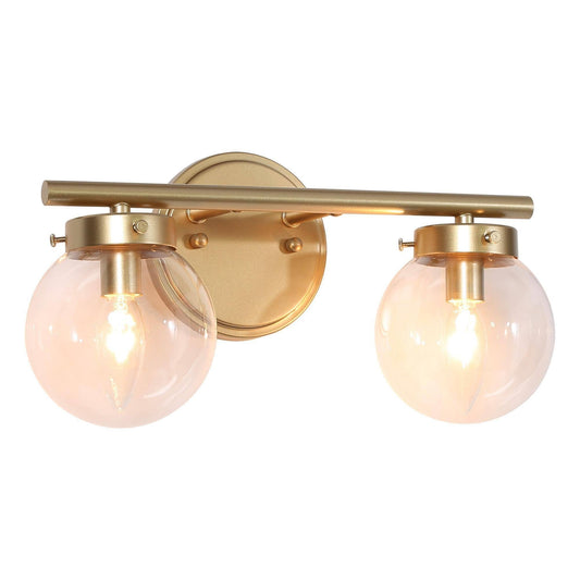 Thantofos 2-Light Gold Vanity Light