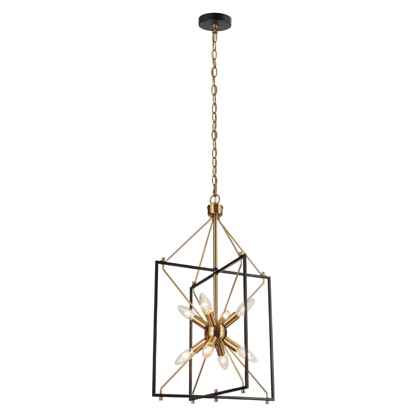 Spinaphine 8-Light Small Black Chandelier