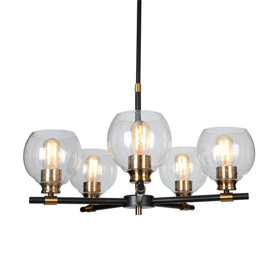 Gary 5-Light Medium Black Chandelier