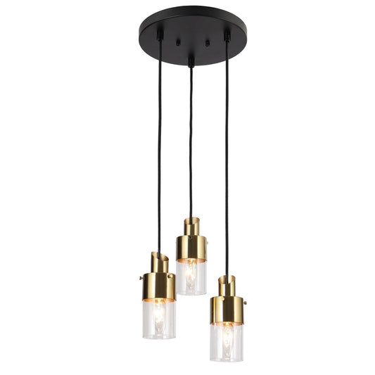 Iphigenia 3-Light Mini Black Chandelier