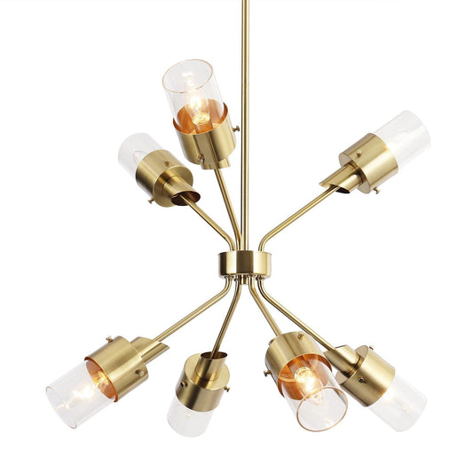 Modern Gold 7-Light Sputnik Chandelier - Belles Lighting