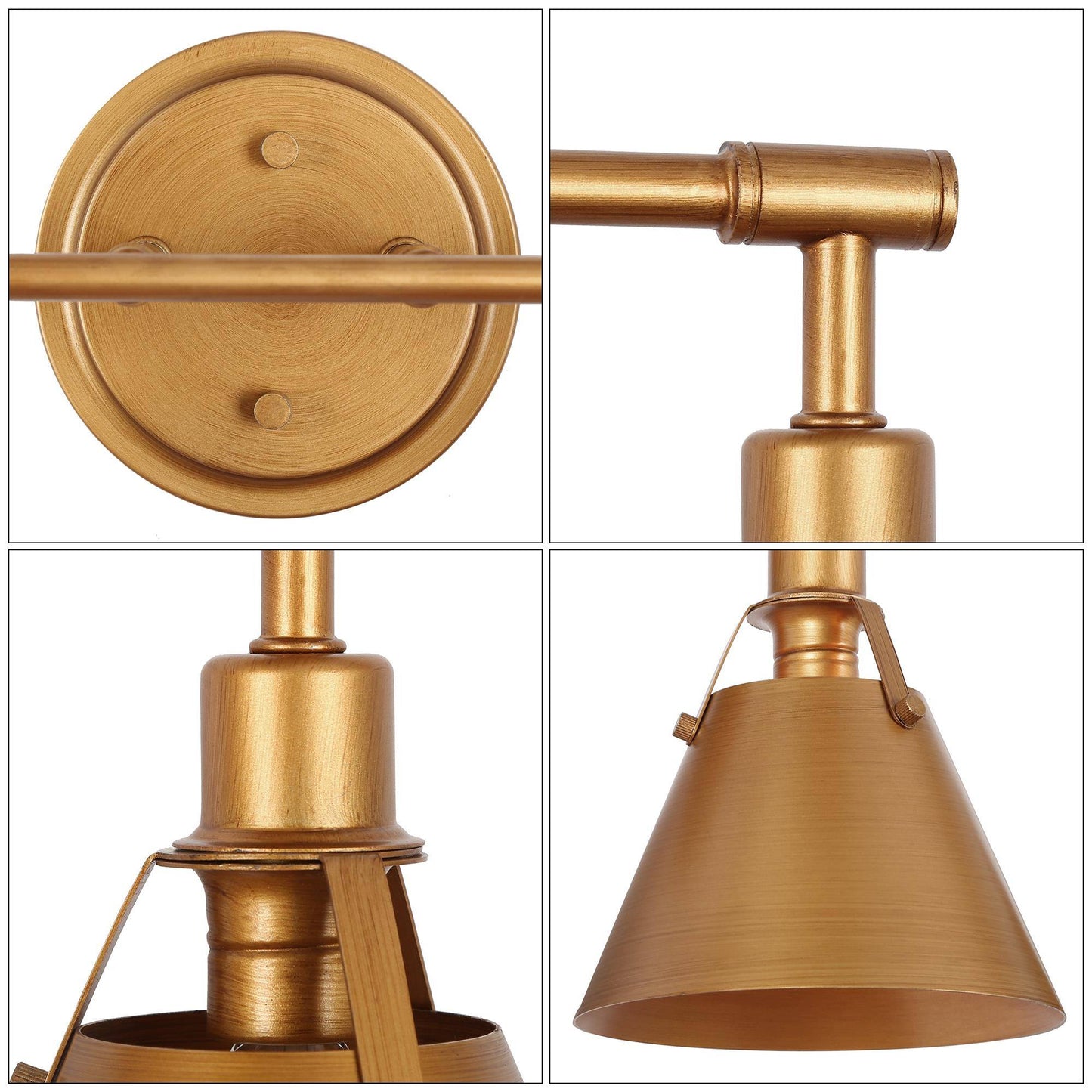 Ives 4-Light Gold Vanity Light