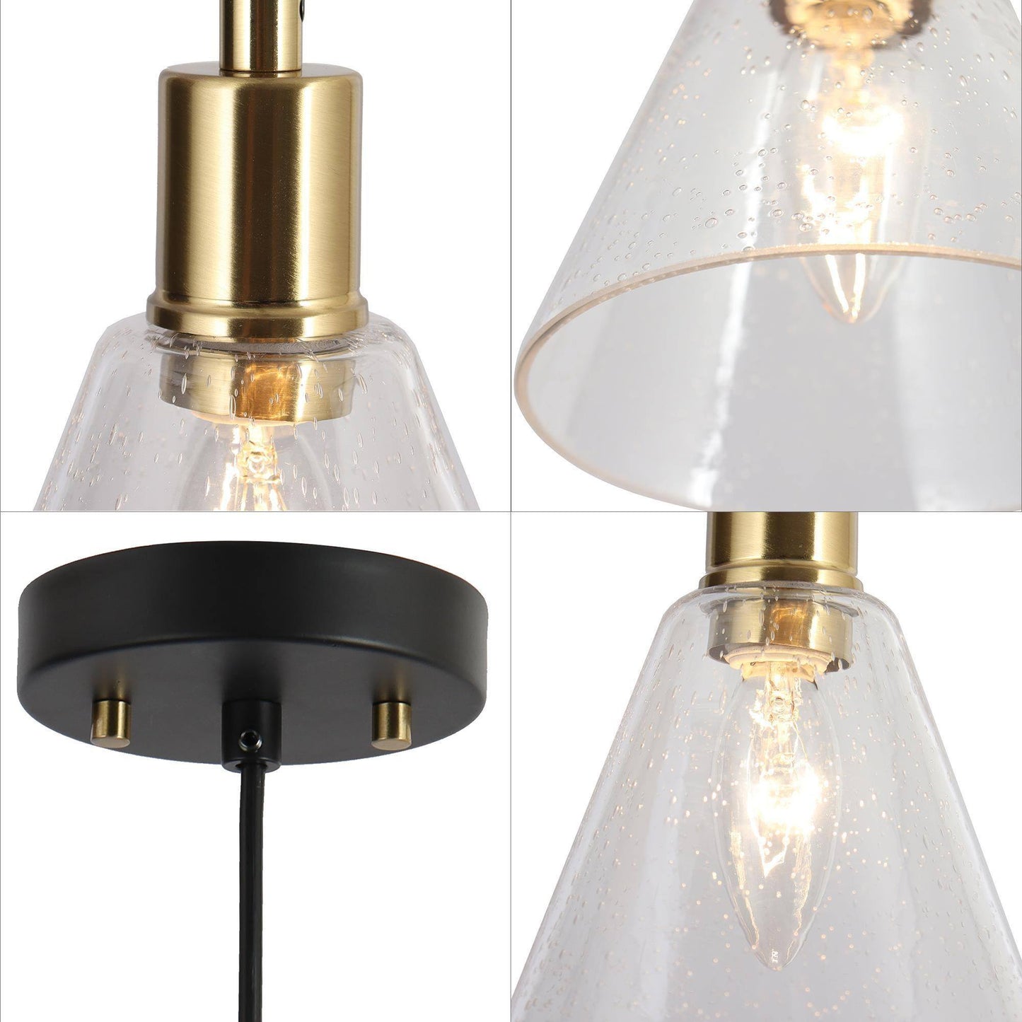 Amaduz 1-Light Mini Black Modern Pendant Light Fixtures