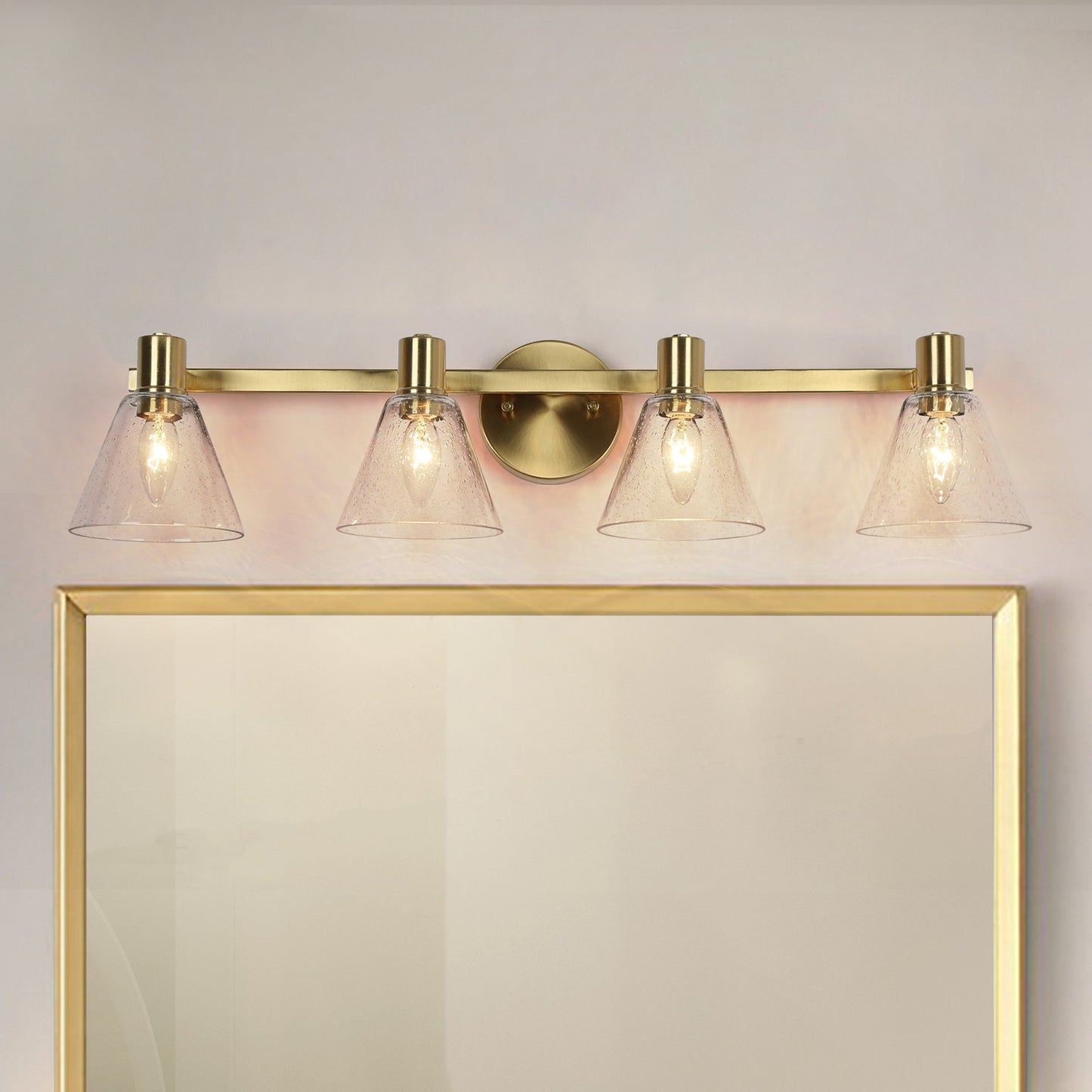 Kendyleigh 2-Light Brass Vanity Light