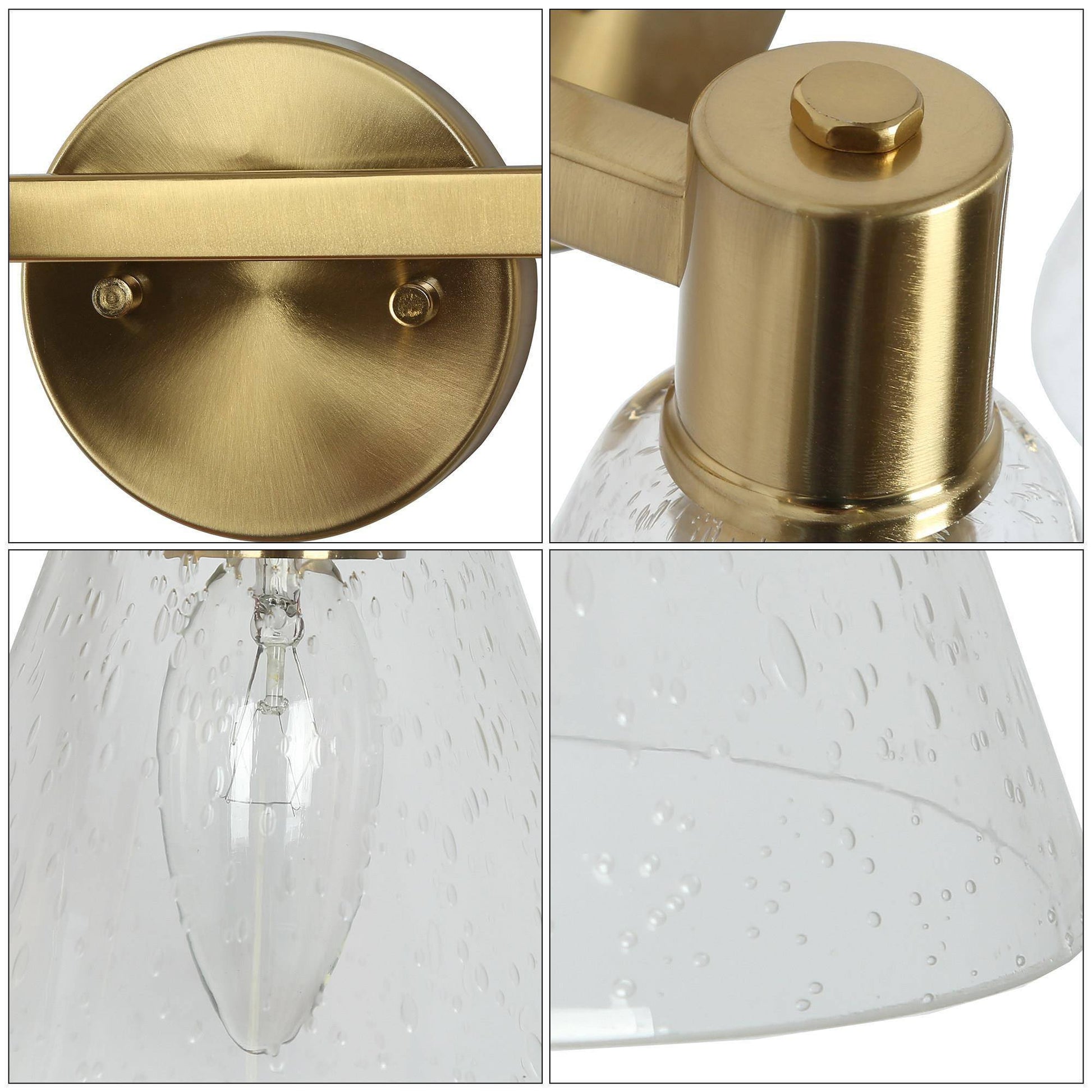 Kendyleigh 2-Light Brass Vanity Light