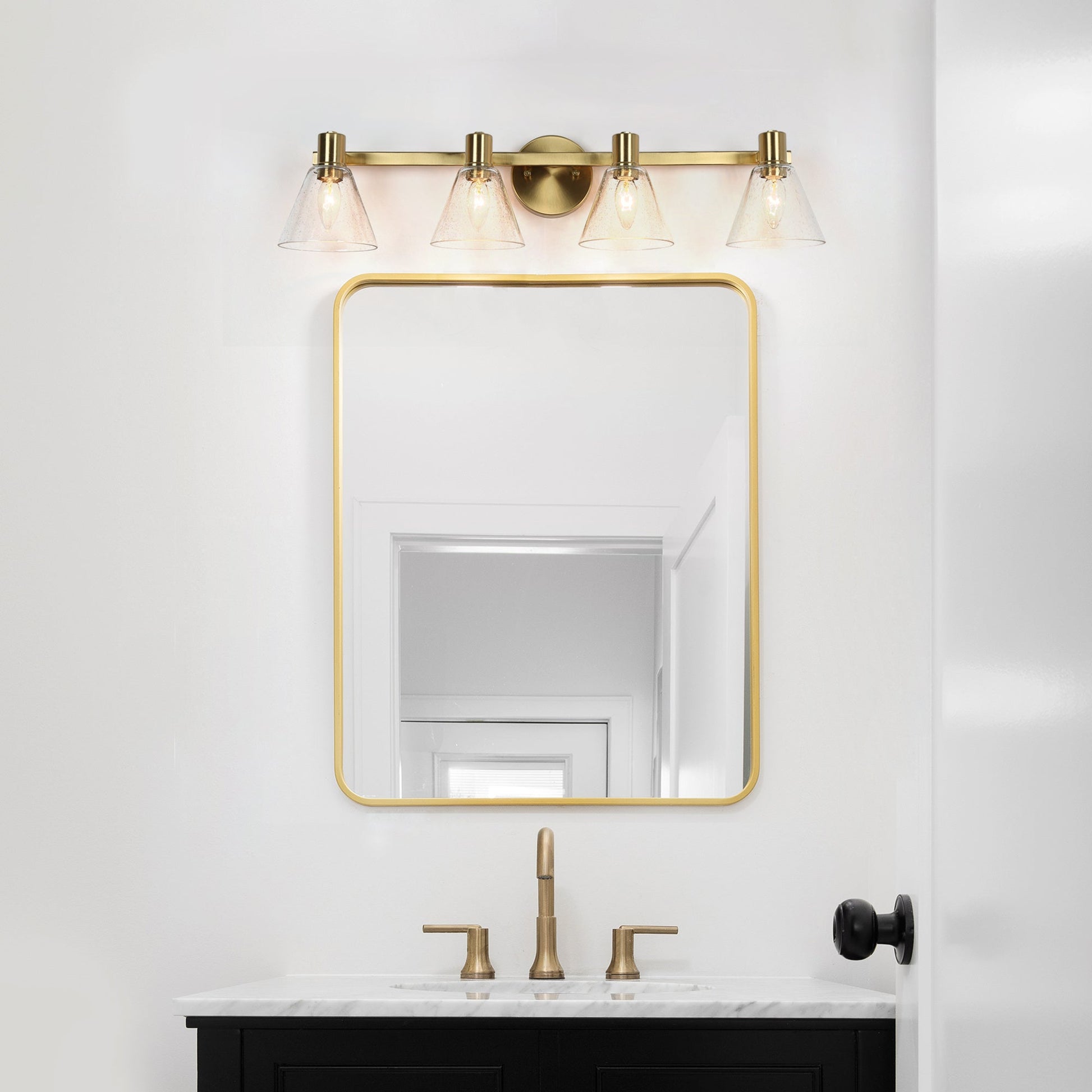 Kendyleigh 2-Light Brass Vanity Light