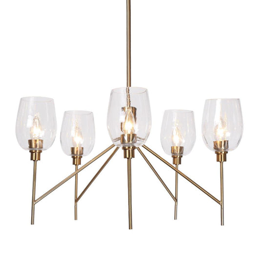 Fupotoss 5-Light Medium Gold Chandelier