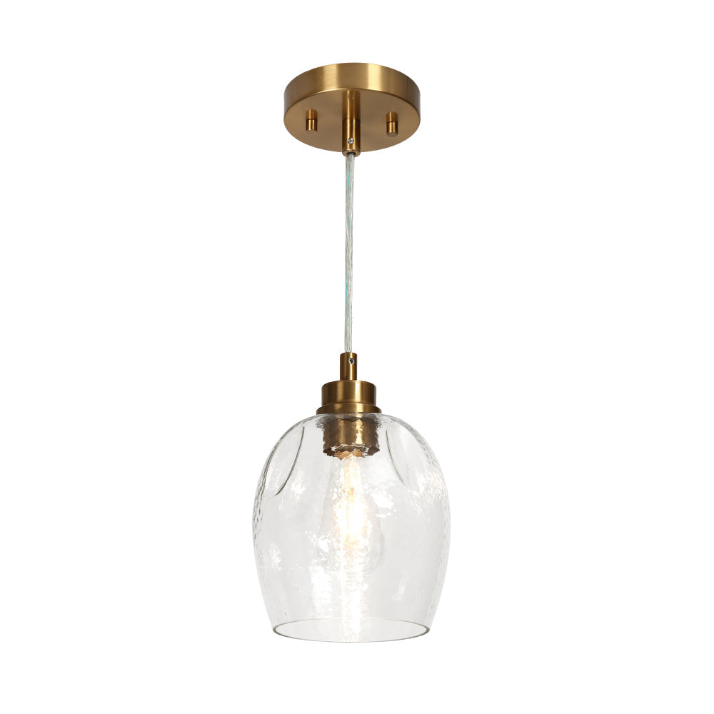 Fupotoss 1-Light 6.5" Modern Glass Pendant Light Fixtures