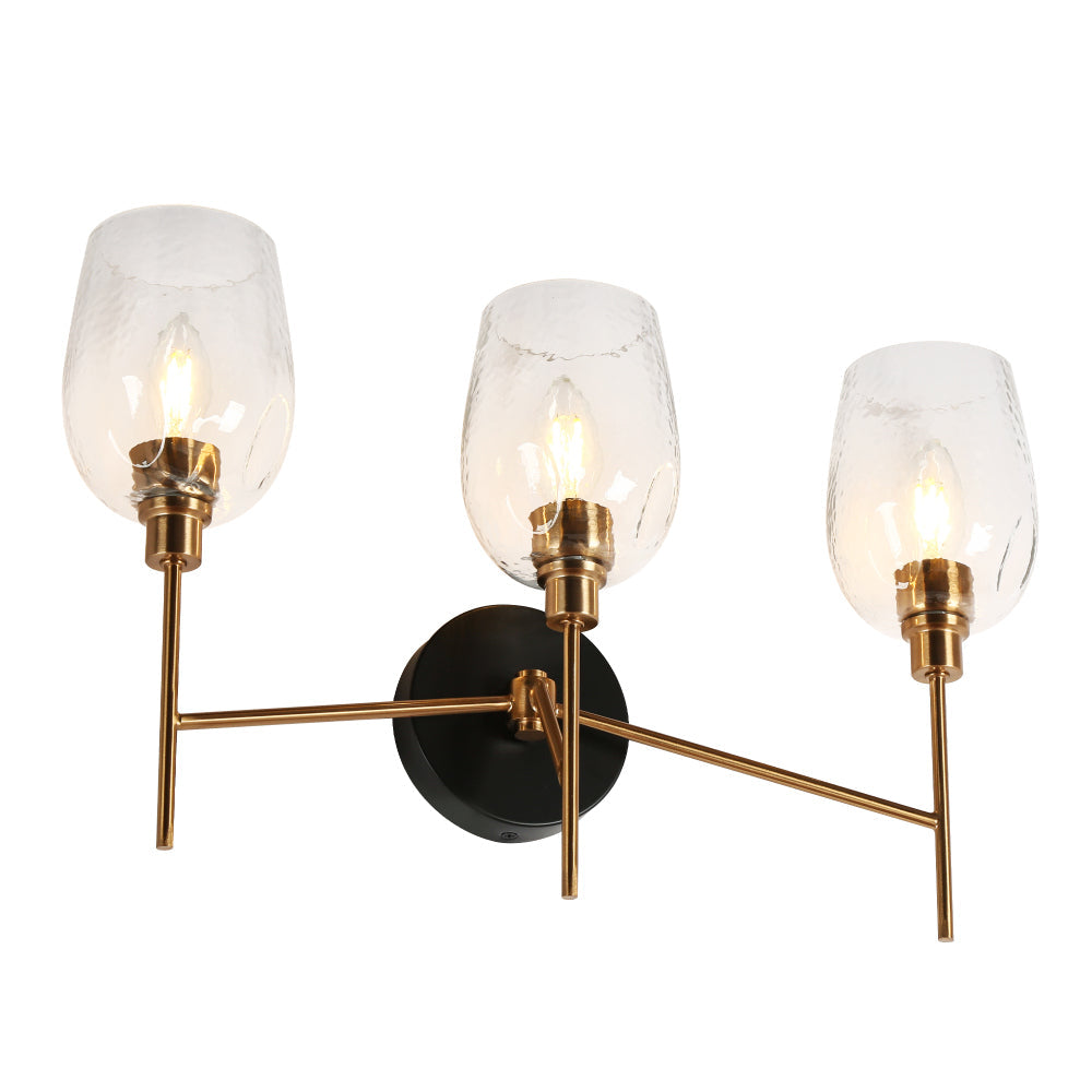 Fupotoss 3-Light Gold Vanity Light