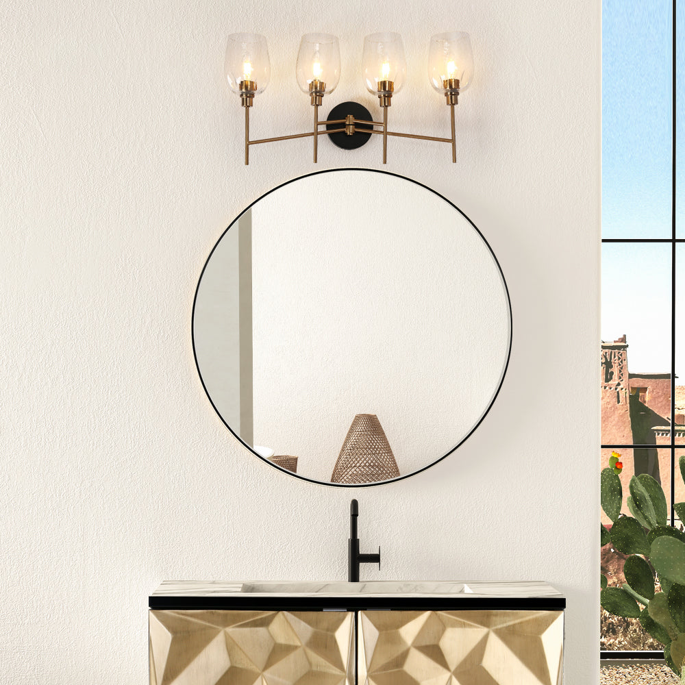 Fupotoss 4-Light Gold Vanity Light