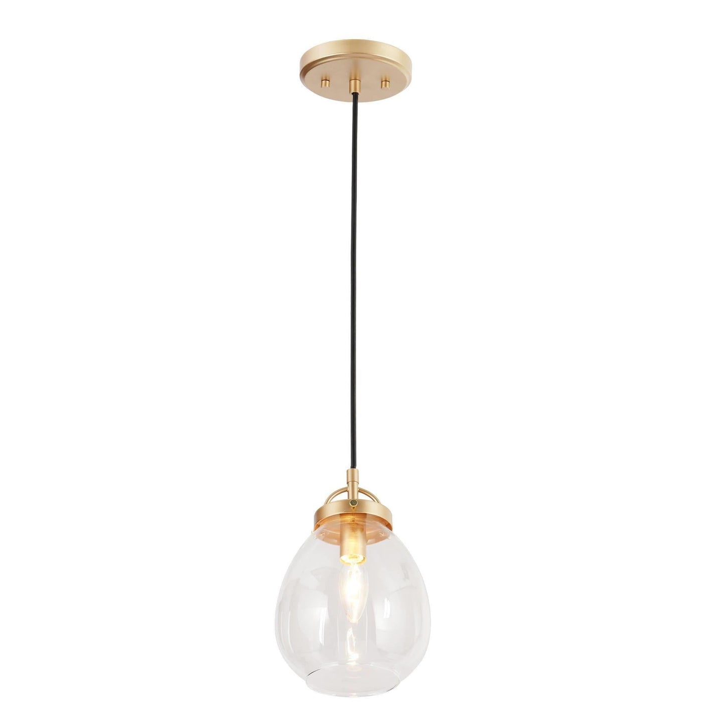 Mokypzzt 1-Light Mini Gold Modern Pendant Light Fixtures