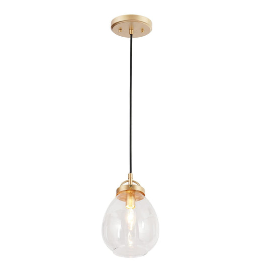 Mokypzzt 1-Light Mini Gold Modern Pendant Light Fixtures