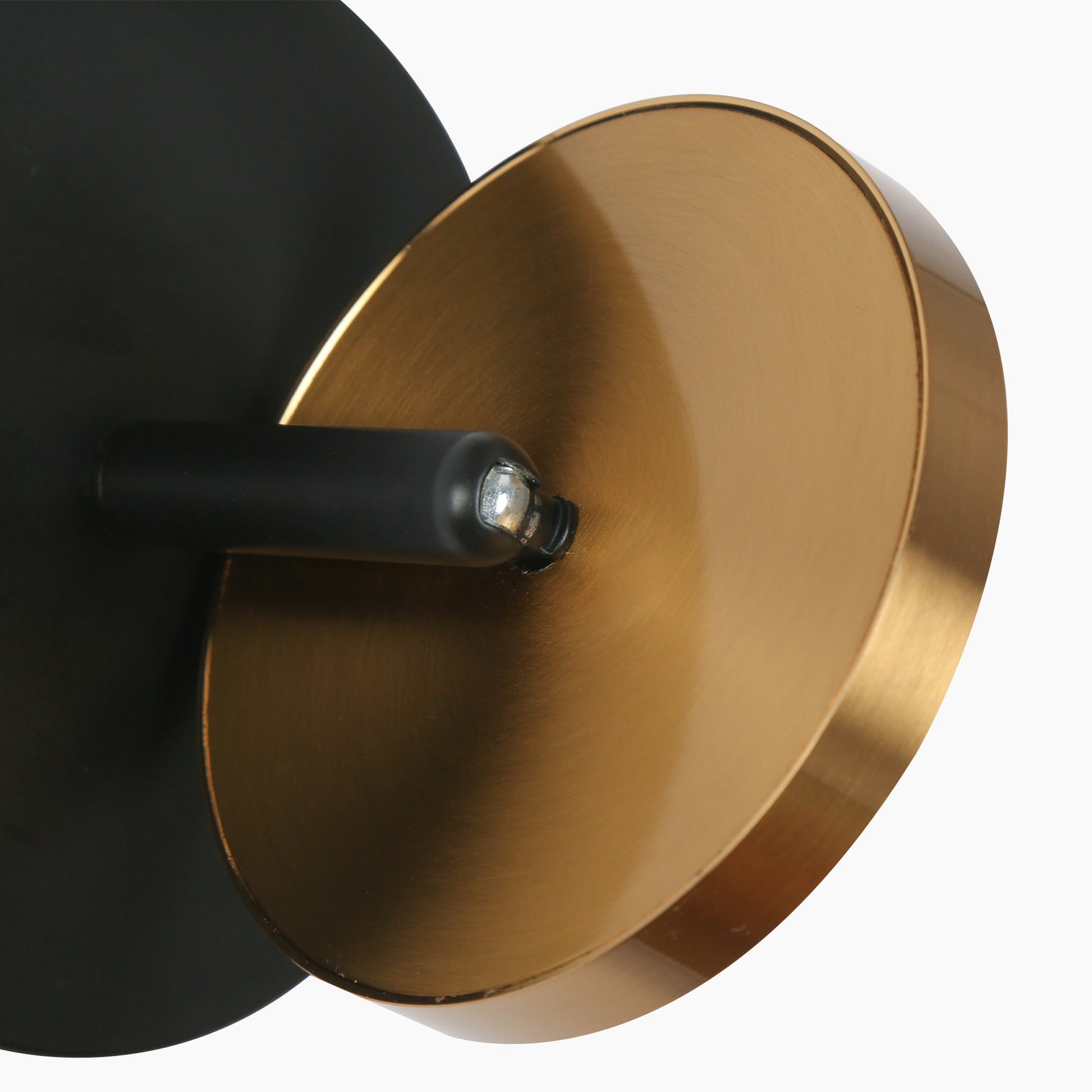 Quasarian 1-Light Modern Black and Gold LED Wall Sconces