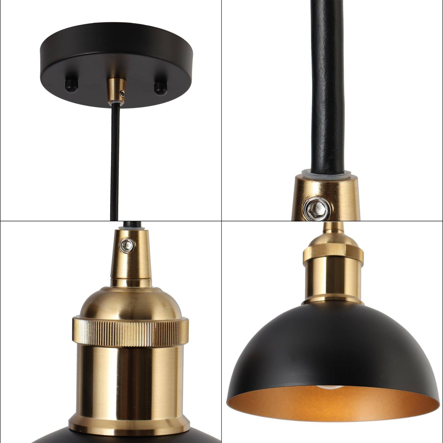 Nephropsidae 1-Light Mini Black Modern Pendant Light Fixtures