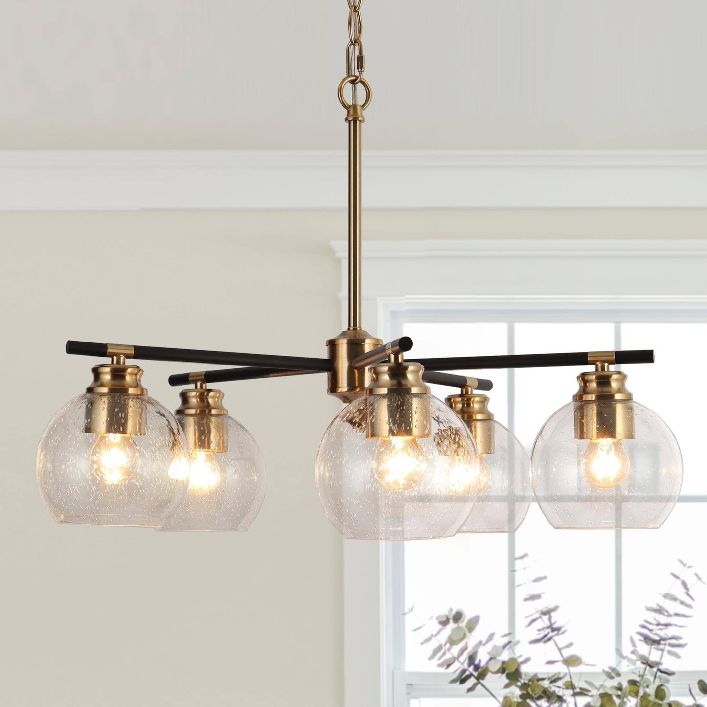 Amaryllis 5-Light Medium Black Chandelier