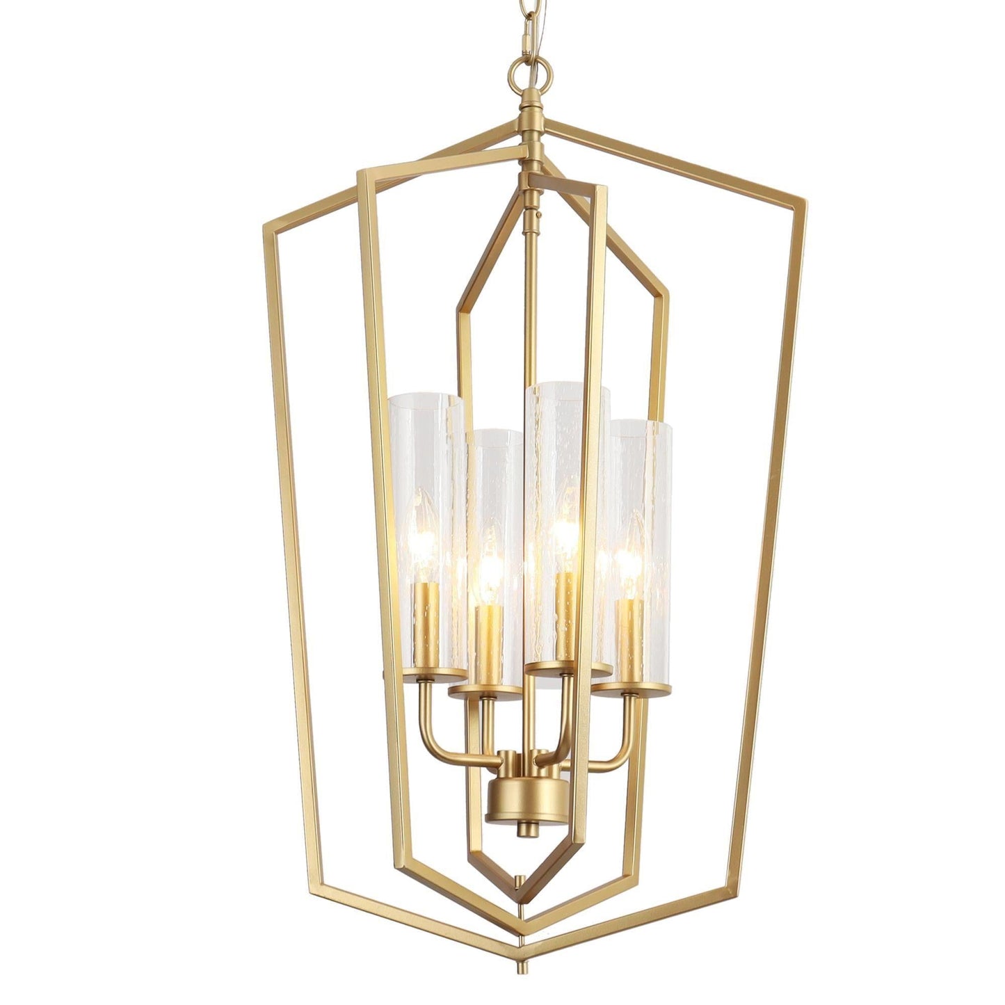 Mesmerizing 4-Light Small Gold Chandelier