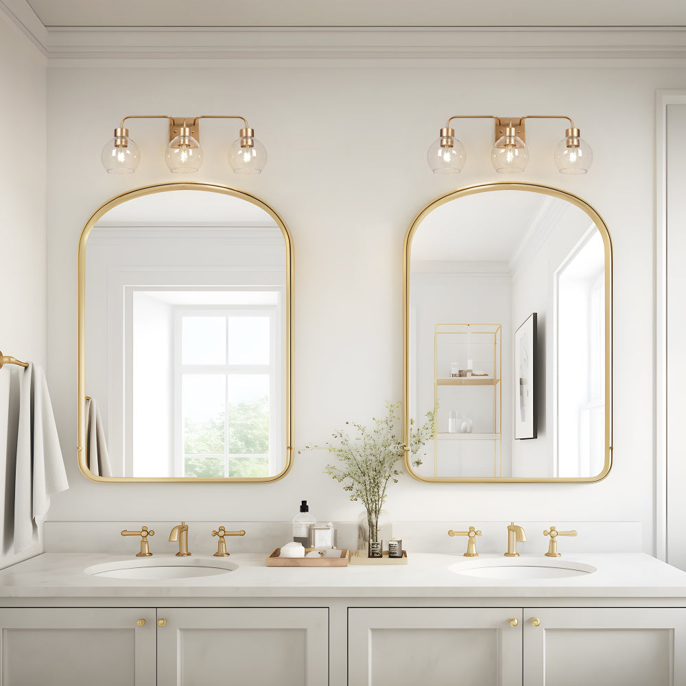 Fantasiyam 3-Light Gold Vanity Light