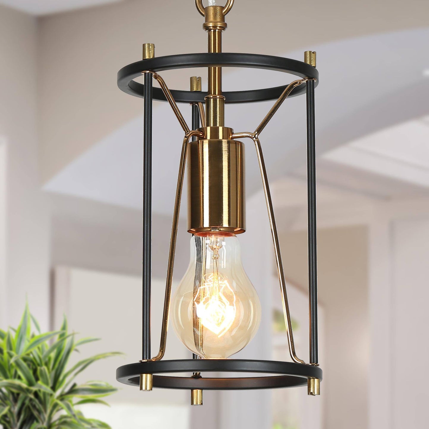 Lerwickiss 1-Light Mini Black Modern Pendant Light Fixtures