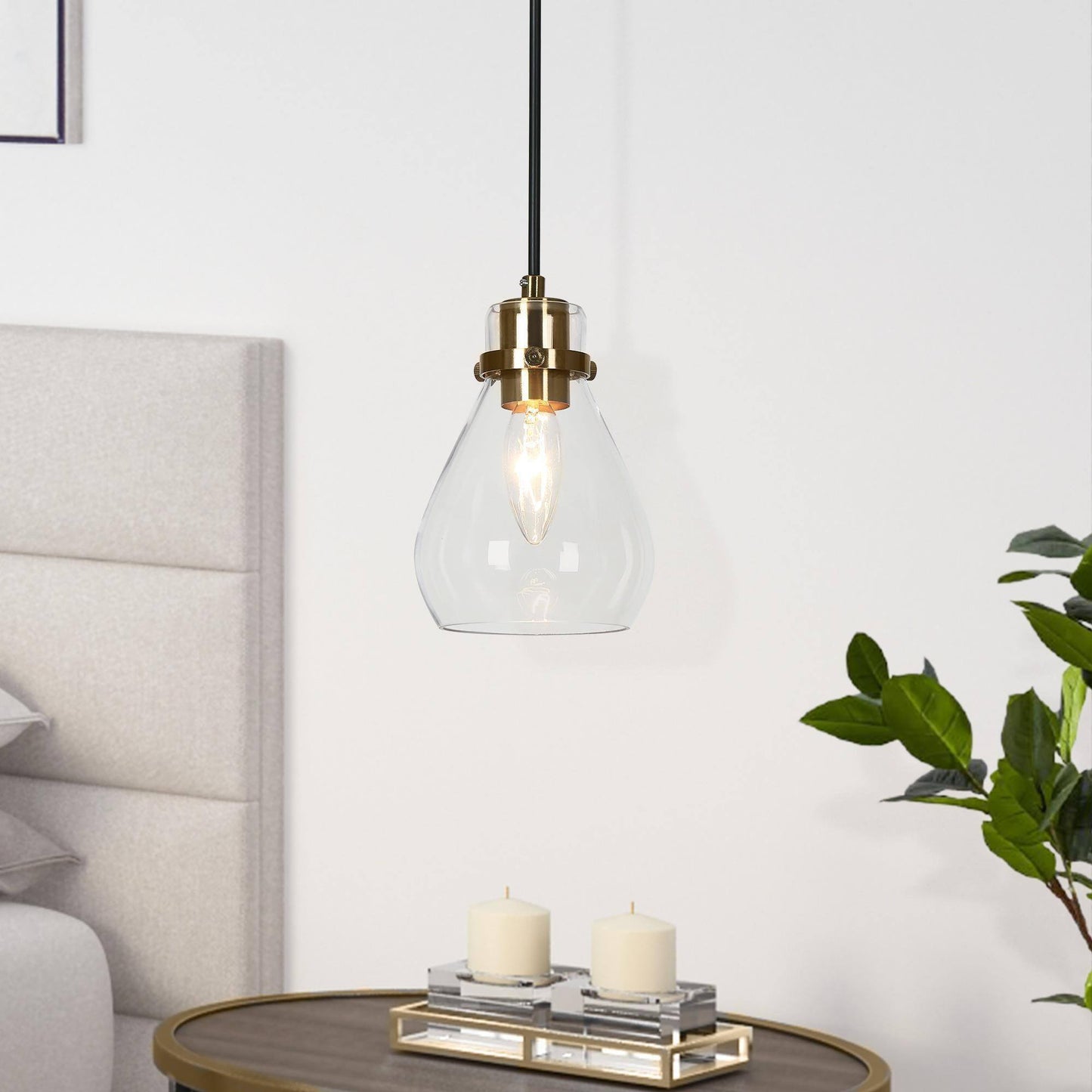 Thimbleweed 1-Light Mini Black Modern Pendant Light Fixtures