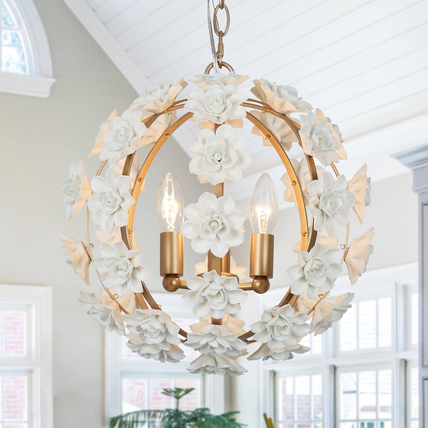 Arianiser 3-Light Mini Gold Chandelier