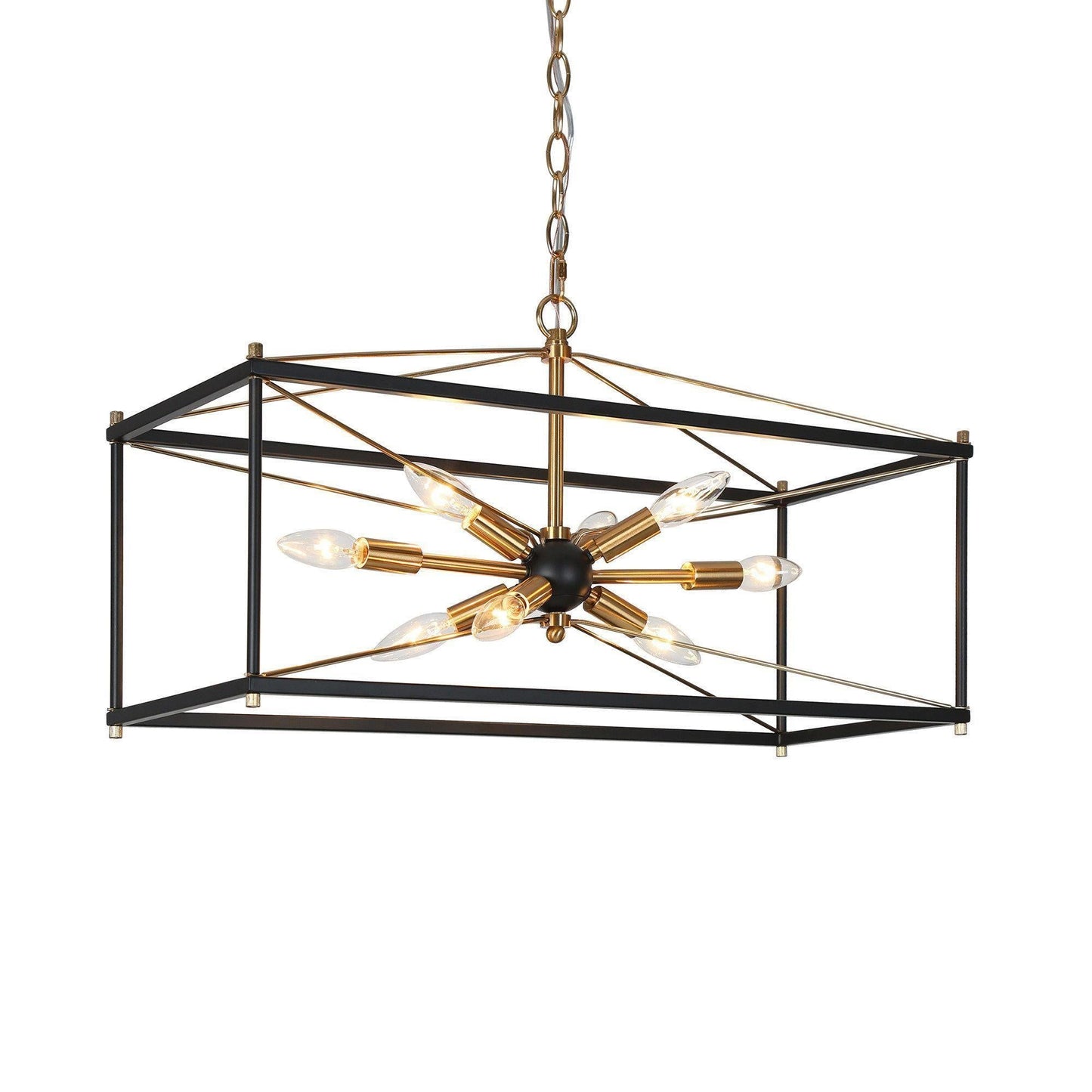 Odelette 8-Light Large Brass Chandelier