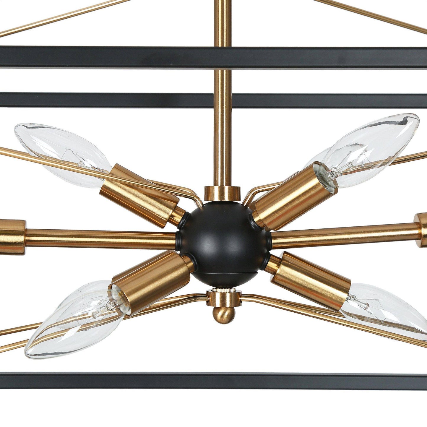 Odelette 8-Light Large Brass Chandelier