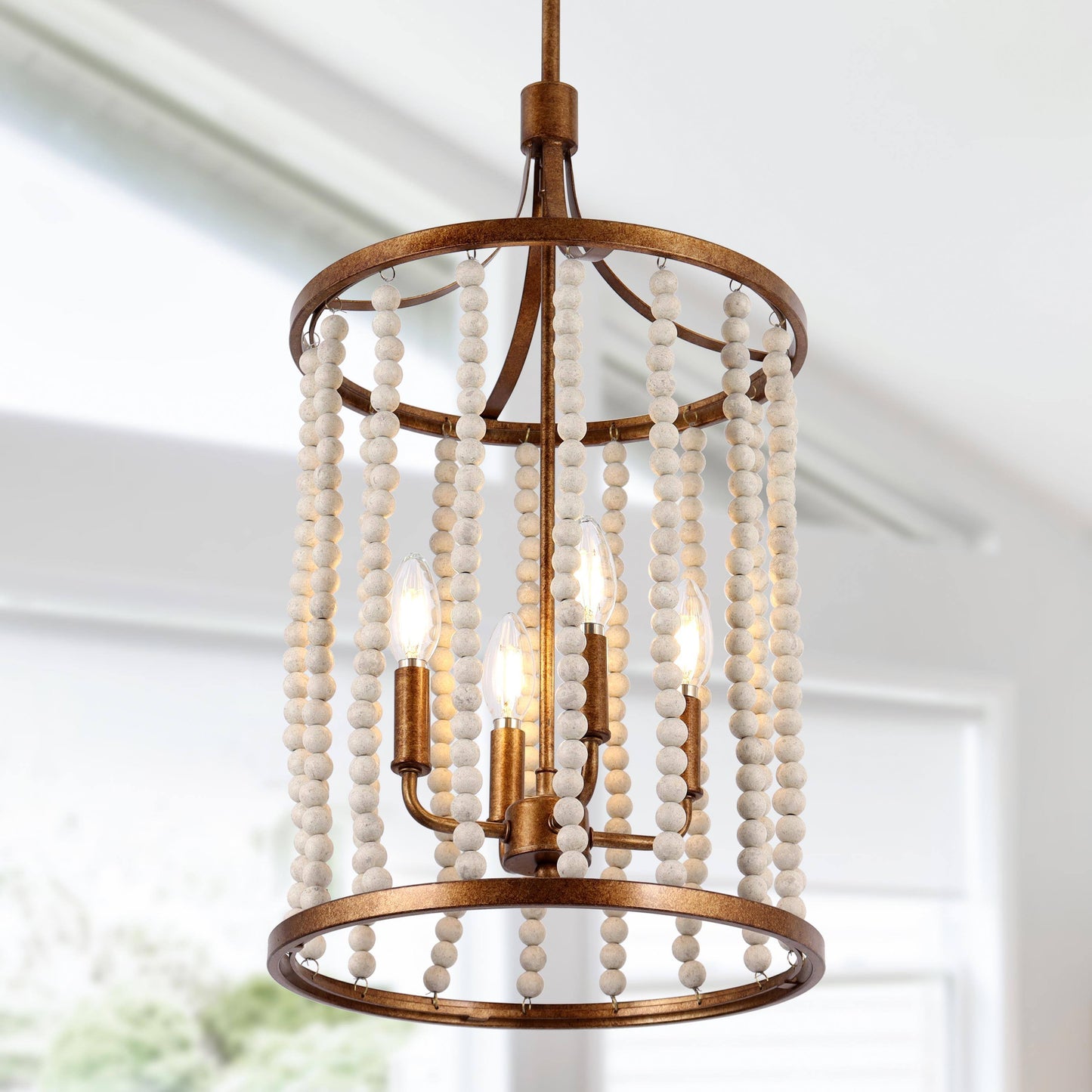 Tatsoi 4-Light Mini Gold Chandelier