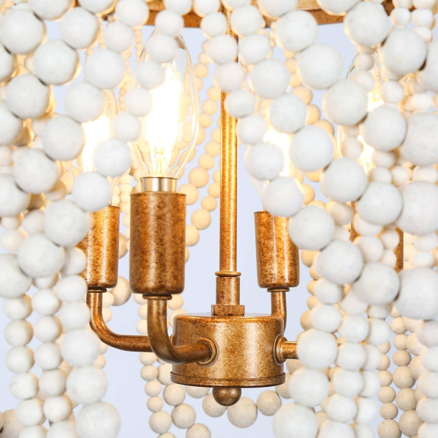 Amaranth 4-Light Small Gold Chandelier