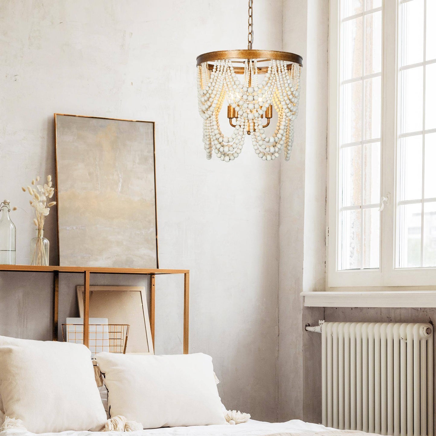 Amaranth 4-Light Small Gold Chandelier