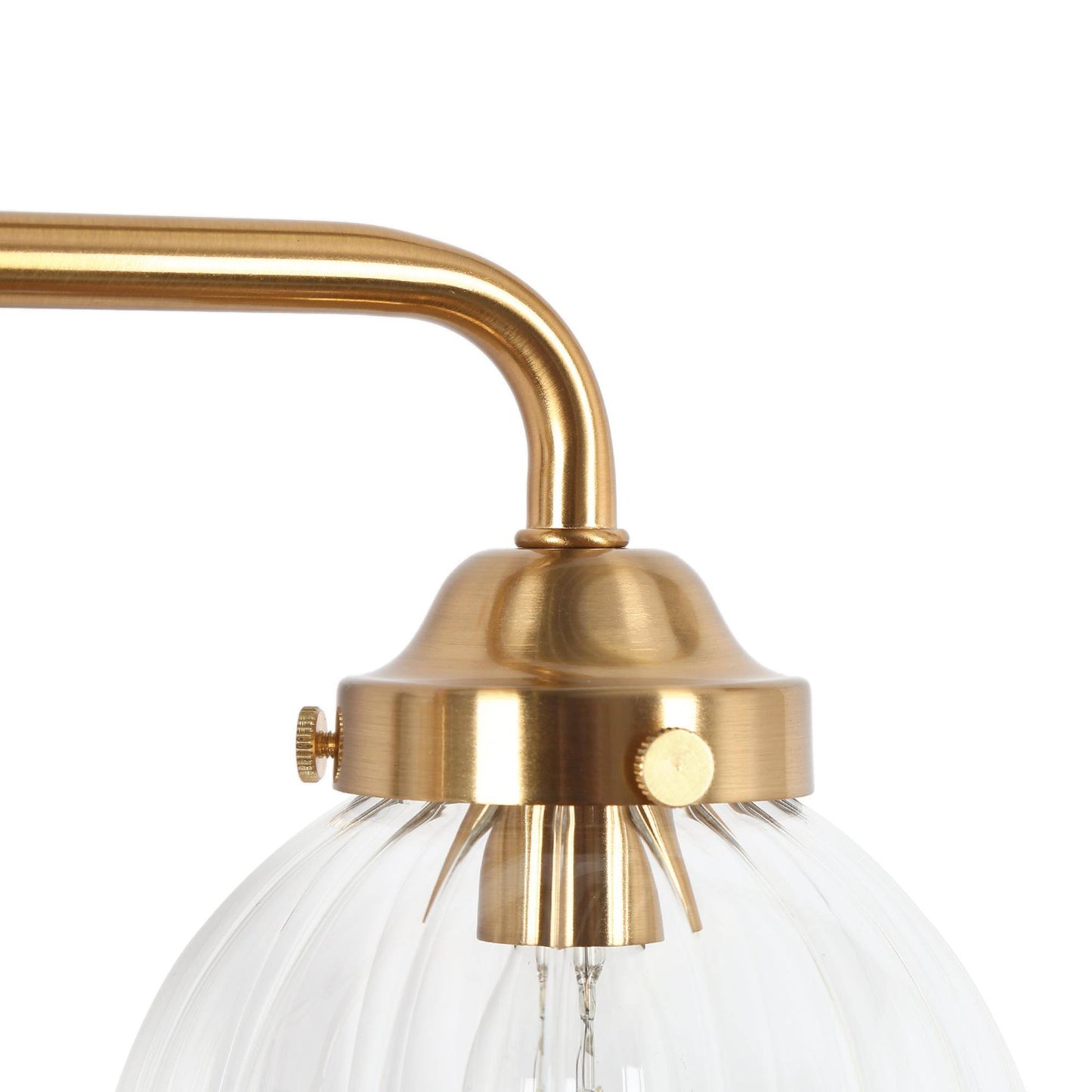 Aroseniss 4-Light Black and Brass Vanity Light