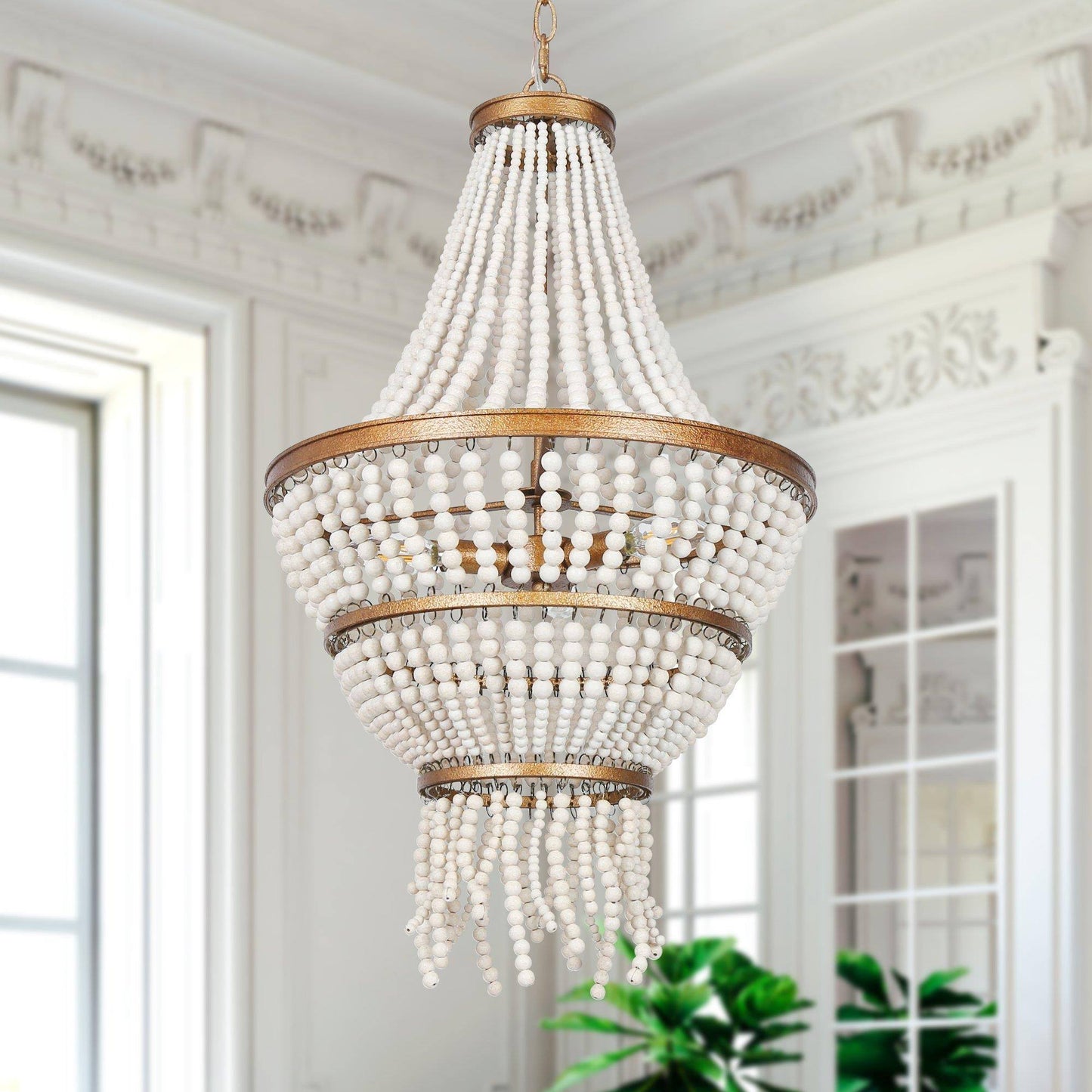 Citeaka 3-Light Small Gold Chandelier