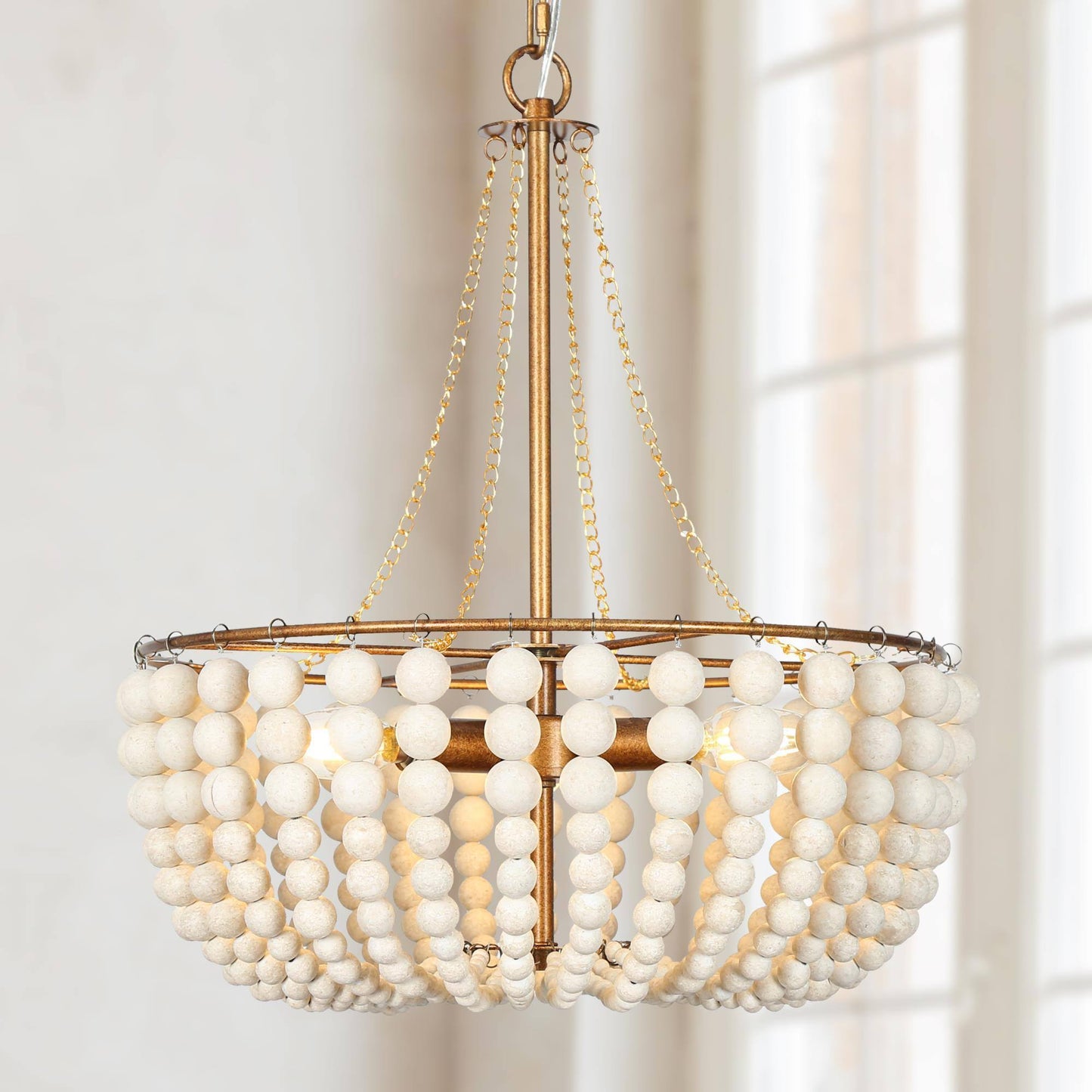 Amaranth 3-Light Small Gold Chandelier