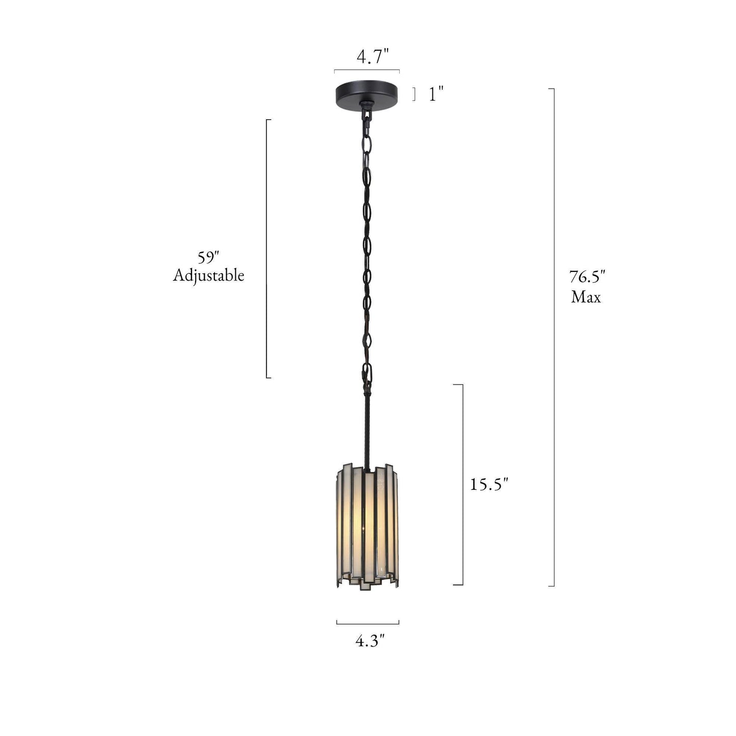 Hemaaolay 1-Light Mini Black Modern Pendant Light Fixtures