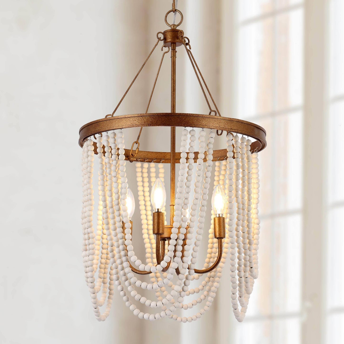 Mystralyn 4-Light Small Gold Chandelier