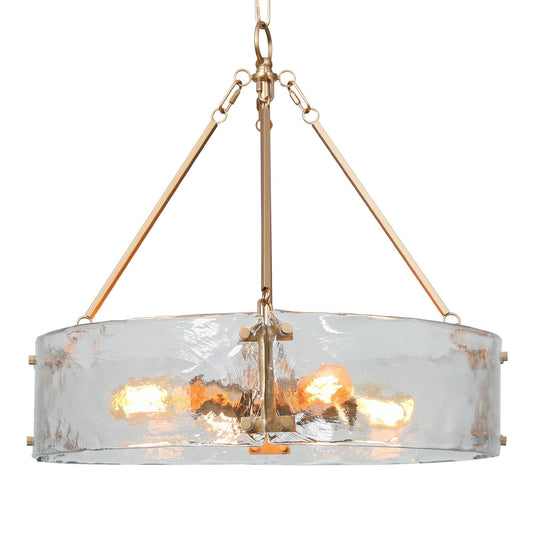 Rflnesiw 4-Light Small Gold Chandelier