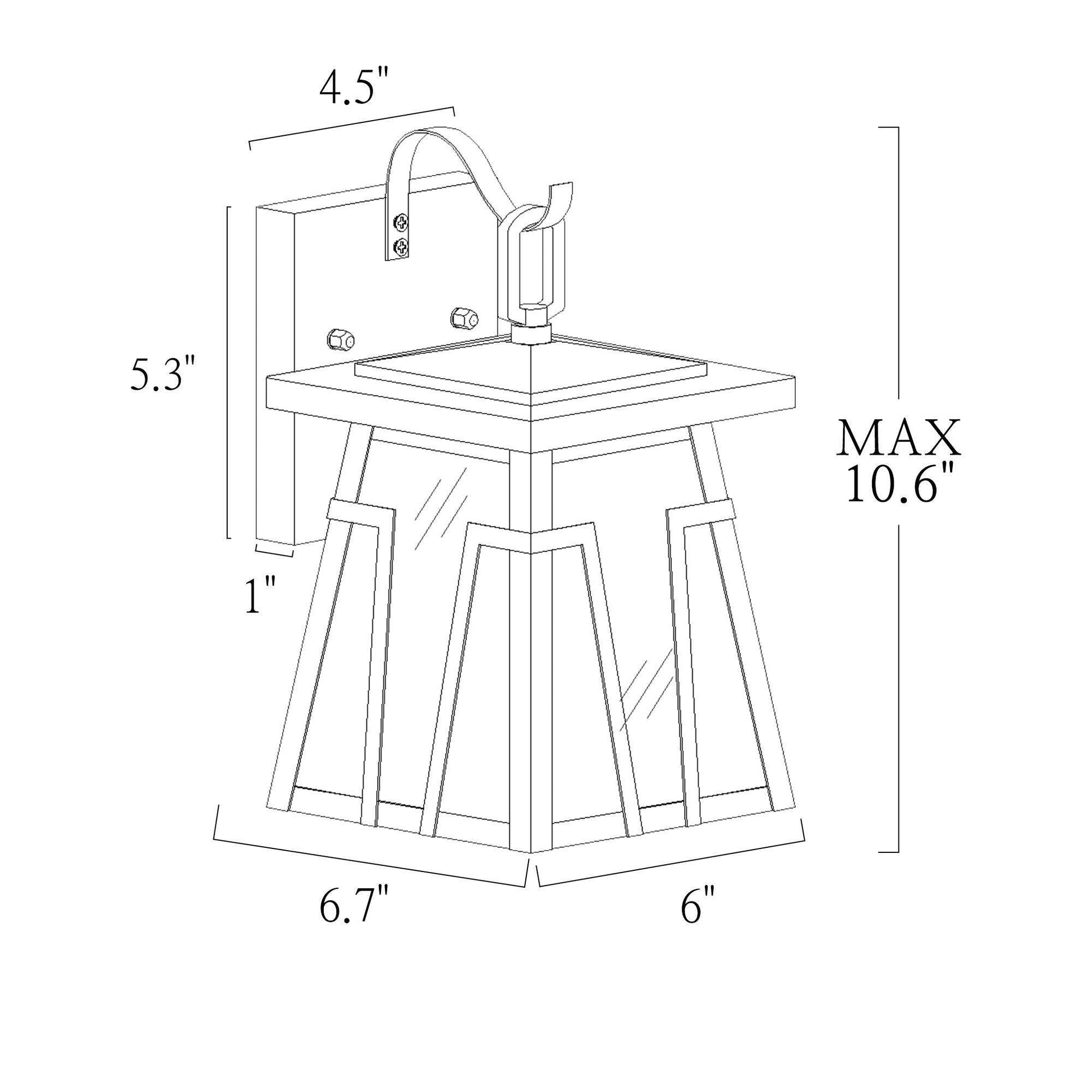 Boris 10.2"H 1-Light Outdoor Wall Lantern 