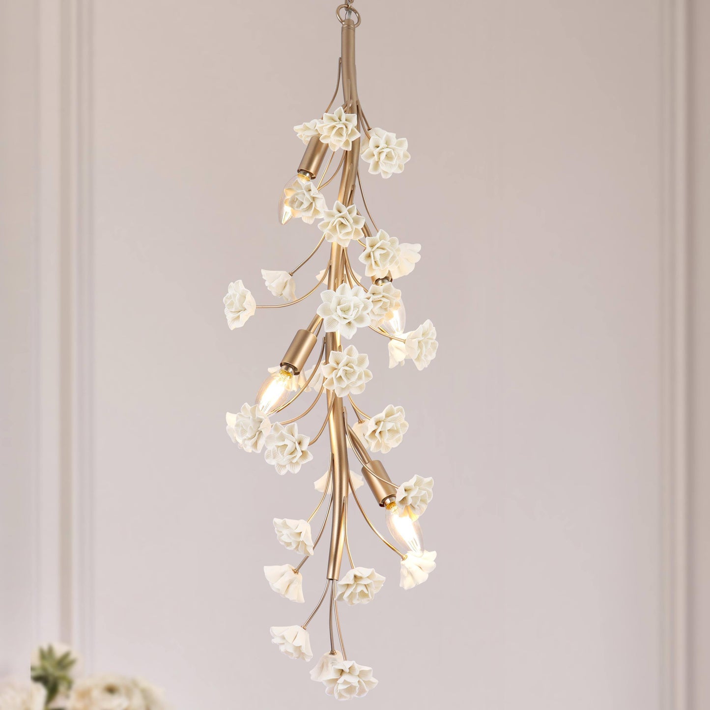 Arianiser 4-Light Mini Gold Chandelier