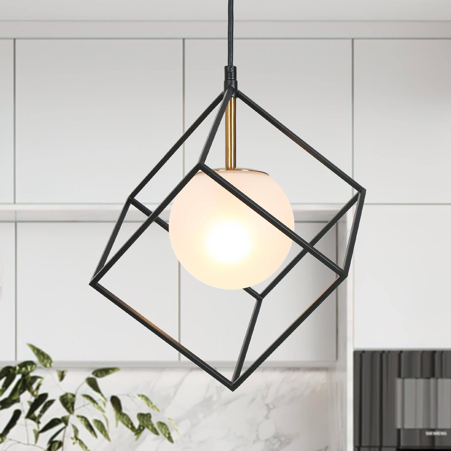 Ramblaries 1-Light Mini Black Modern Pendant Light Fixtures